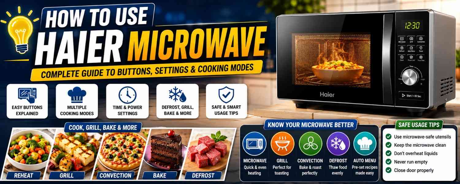 How to Use a Haier Microwave: Complete Guide to Buttons, Settings &amp; Cooking Modes