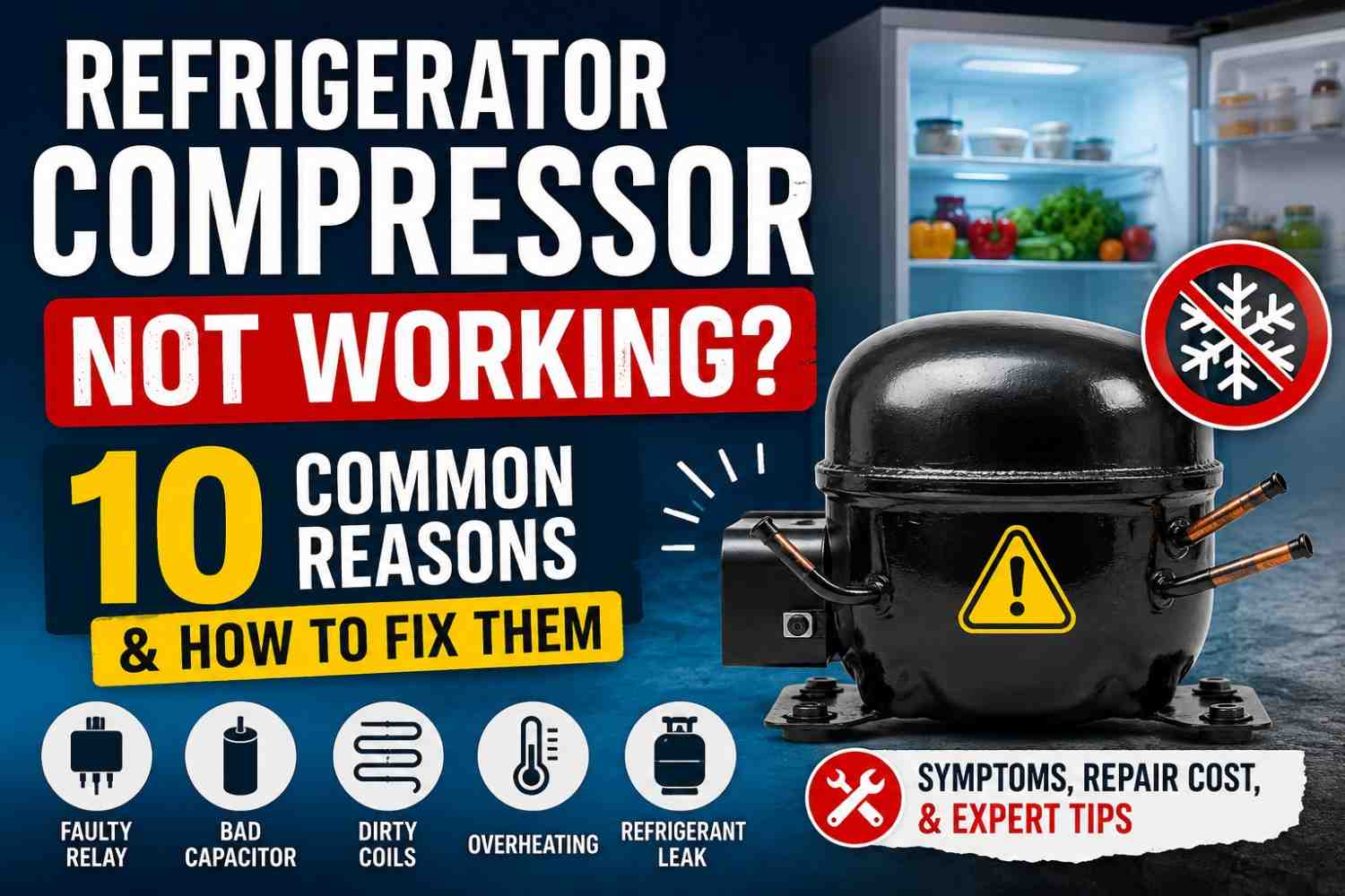 Refrigerator Compressor Not Working? Causes, Fixes &amp; When to Replace 