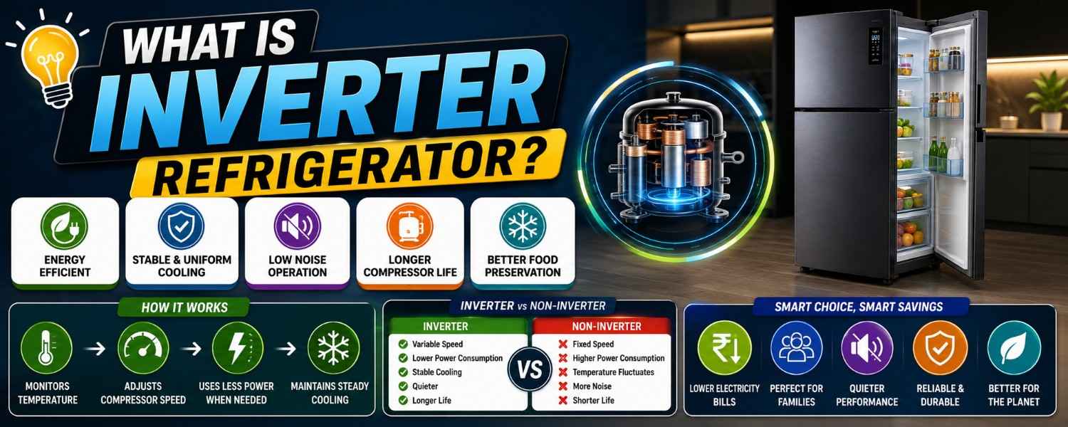 What is an Inverter Refrigerator? Complete Guide to How It Works, Power Consumption & Is It Worth Buying