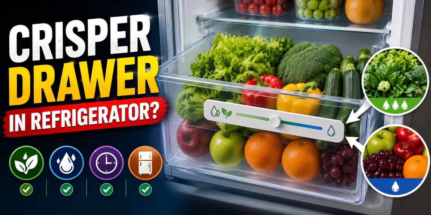 Crisper Drawer in Refrigerator: Meaning, Types, Settings, and How to Use It