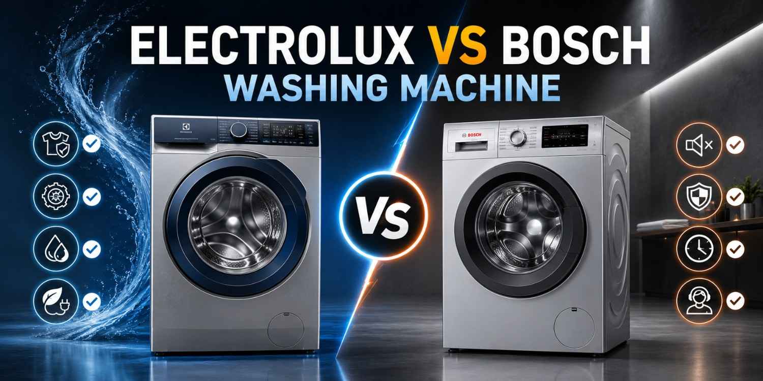 Electrolux vs Bosch Washing Machine: Which Brand Offers Better Value in 2026?