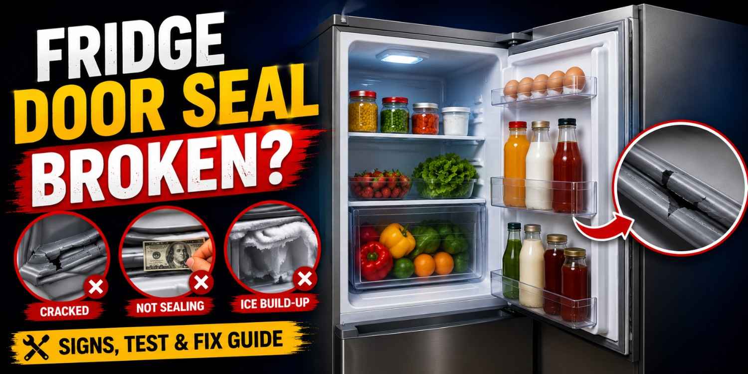 Fridge Door Seal Broken? Signs, Testing Methods, and Step-by-Step Replacement Guide