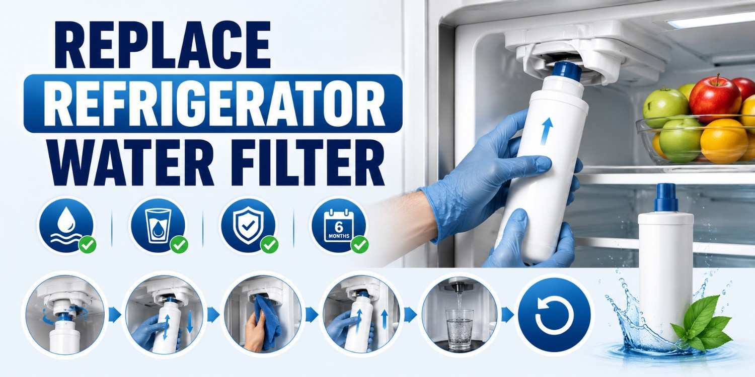 How to Replace a Refrigerator Water Filter: When to Change, How to Find Yours &amp; Maintenance Tips