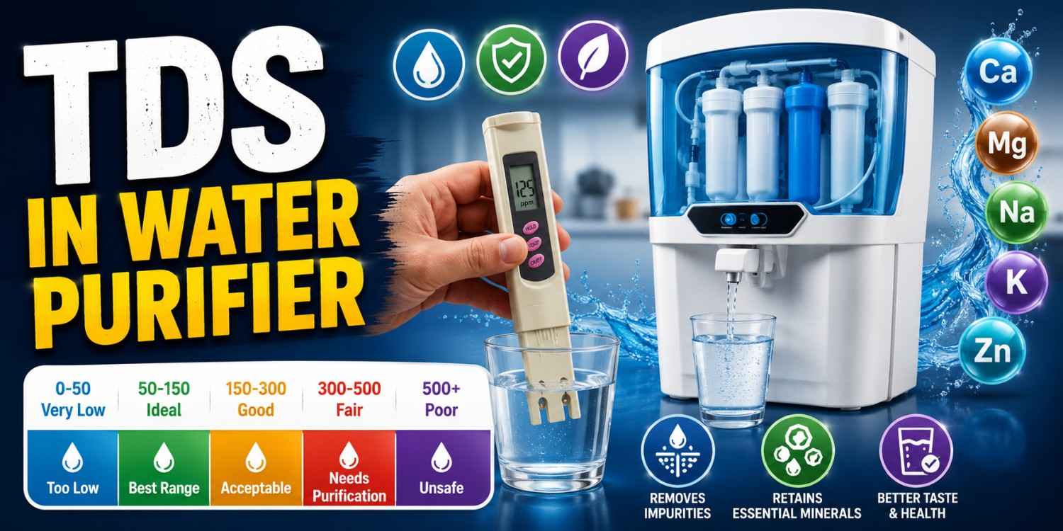 What Is TDS in a Water Purifier? Ideal Range, How to Check, Increase, and Reduce TDS