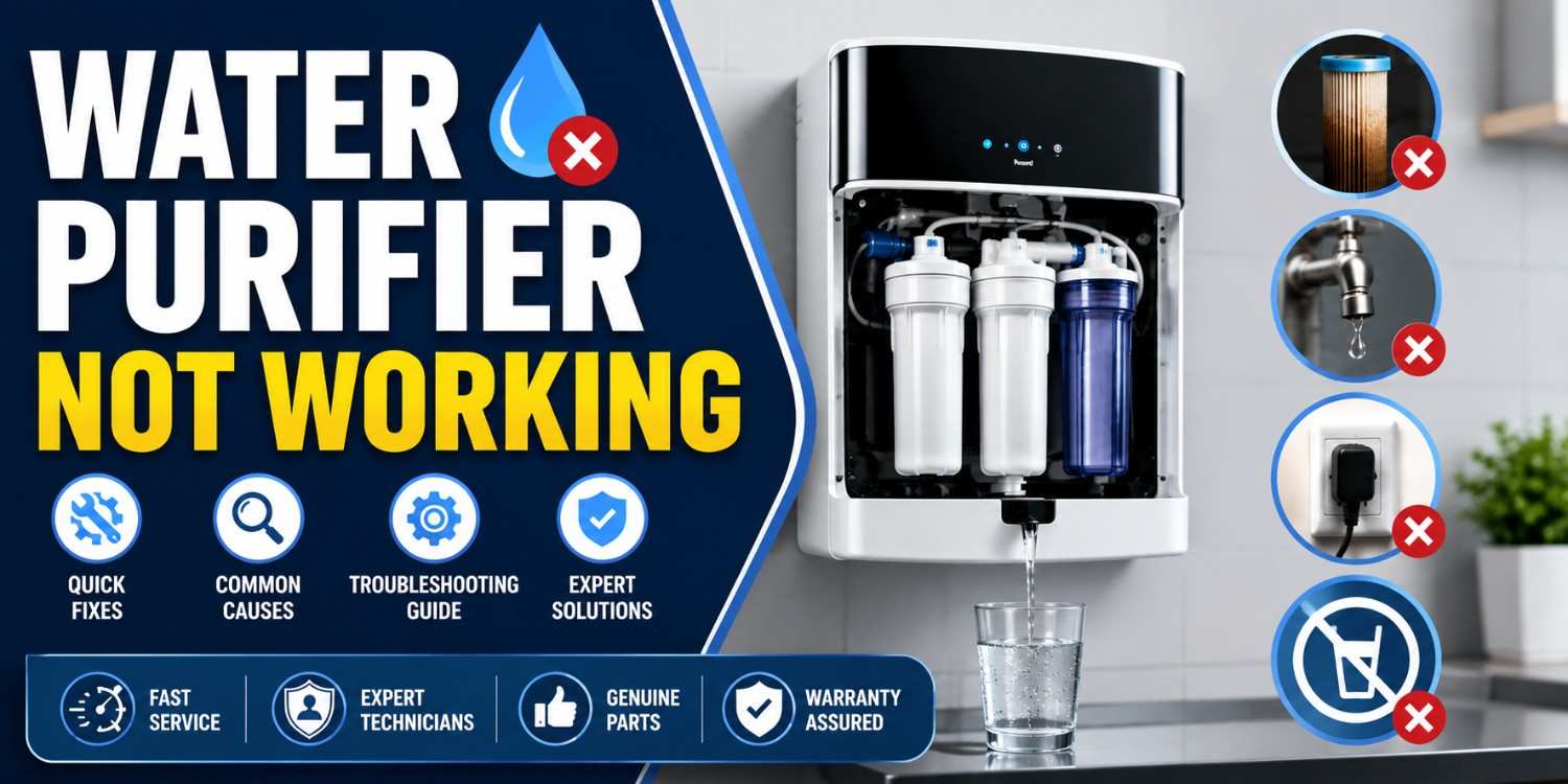 Water Purifier Not Working: Common Causes, Quick Fixes &amp; Complete Troubleshooting Guide