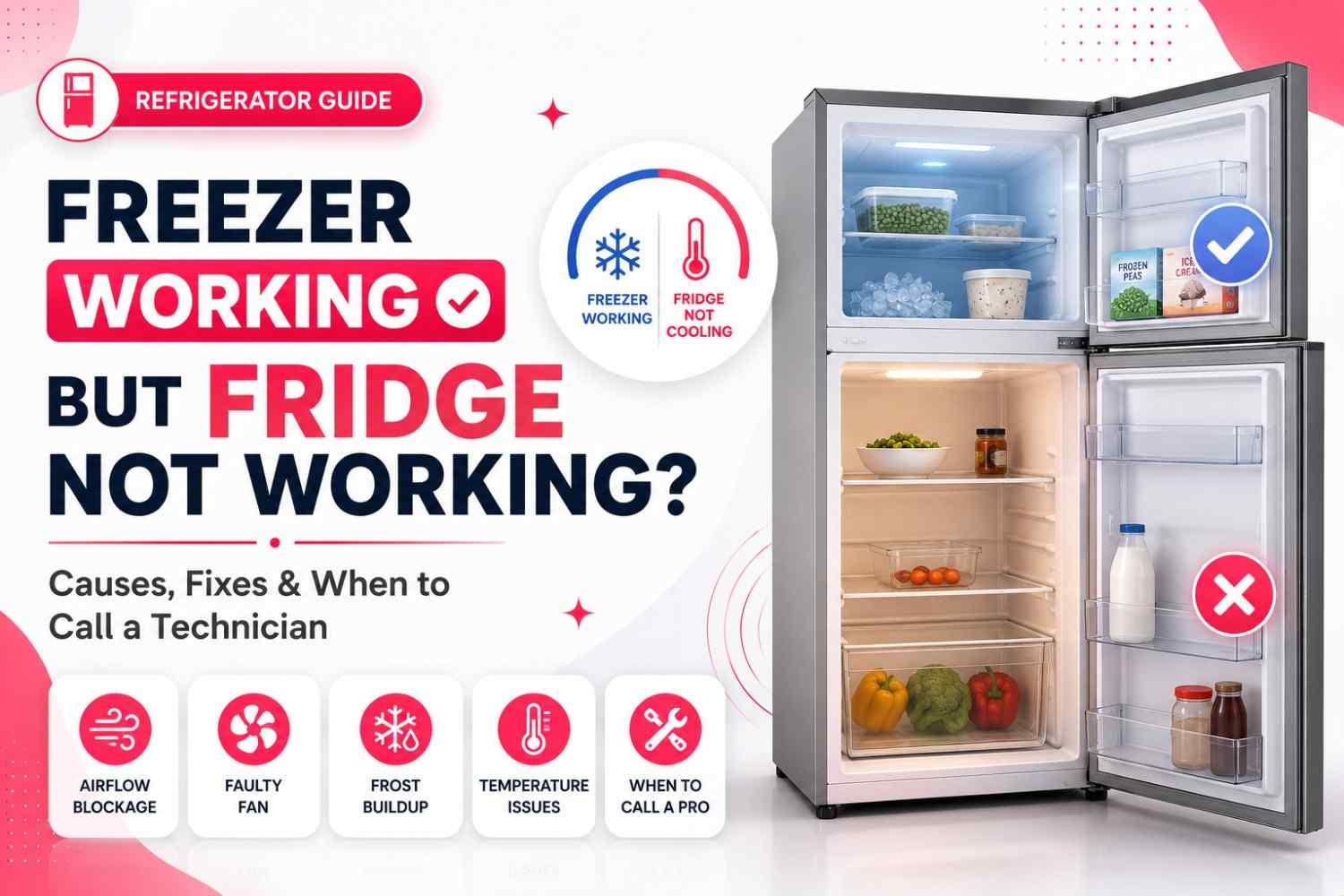 Freezer Working, but Fridge Not Working: Causes, Fixes, and When to Call a Technician