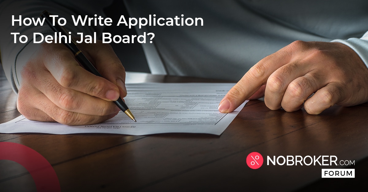 How to Write Application to Delhi Jal Board