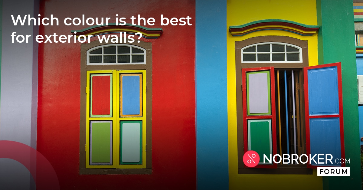Which colour is best for outside wall? 7 colours for the walls