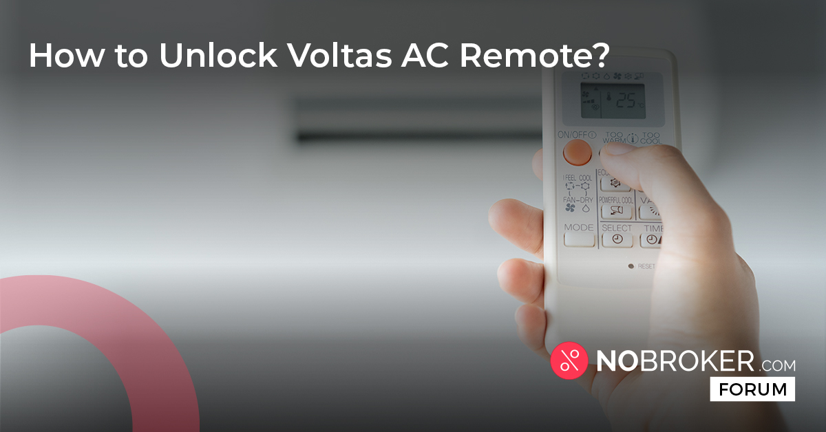 How to Unlock Voltas AC Remote 4 Steps to Unlock AC Remote