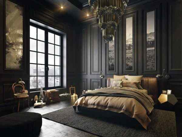 Black Bedroom Design