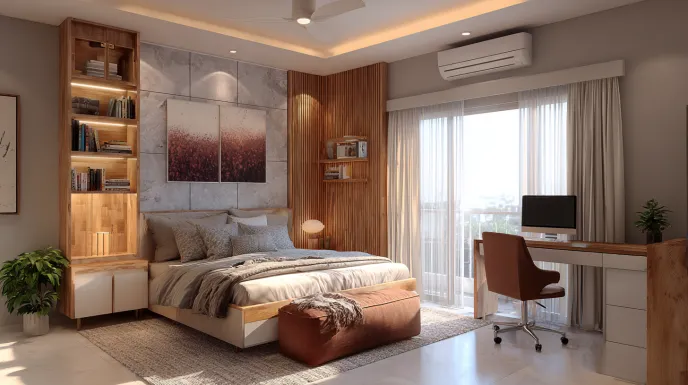 Compact 1 BHK in generic interior design style