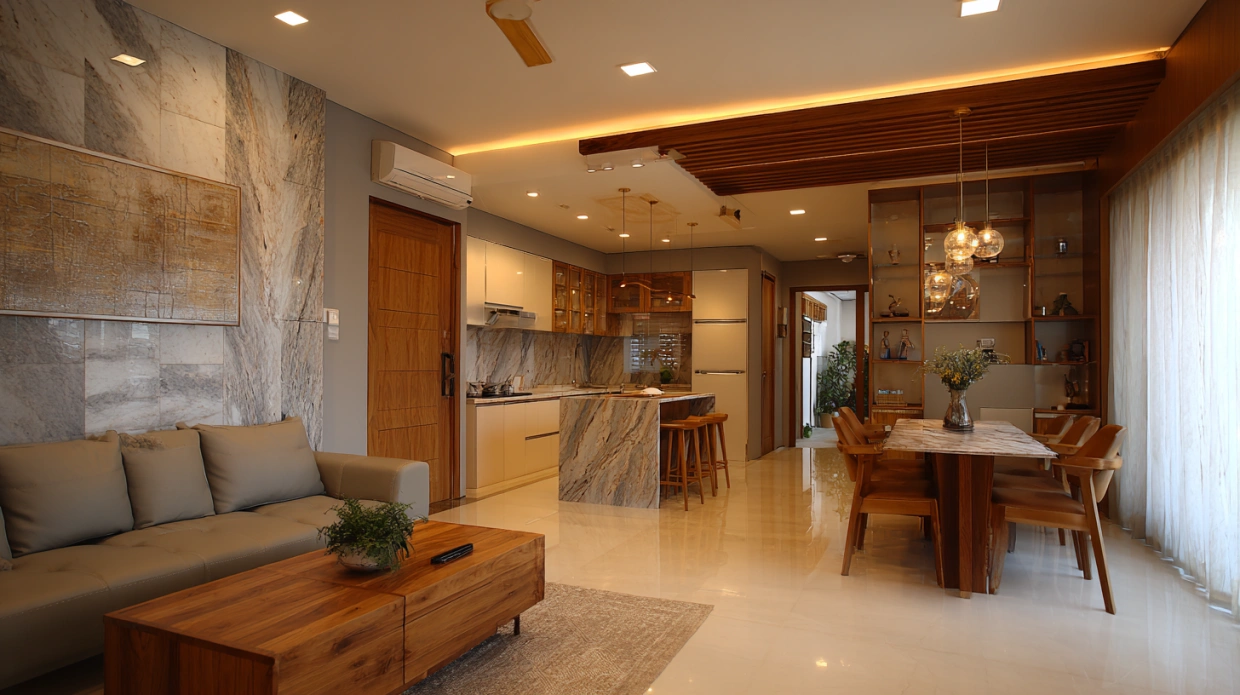 2 BHK interior design ideas and costs in Hyderabad