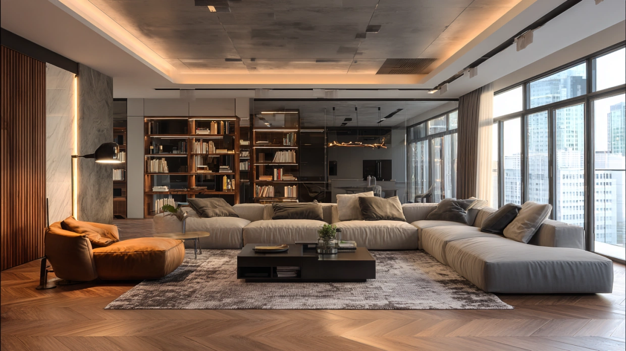 Spacious apartment with luxury smart interiors