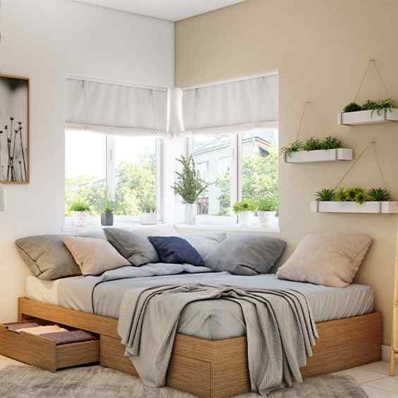 corner bed design