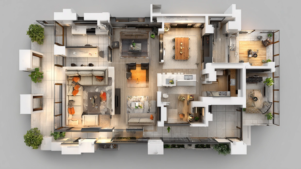 Experience the realism of 3D floor design