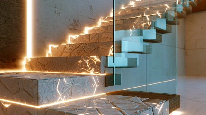 3D stair tiles design