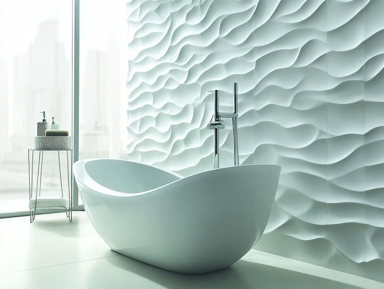 3d wall tiles for the bathroom