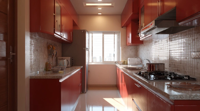 Compact kitchen design for small homes