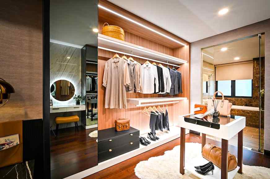 Wardrobe Design with Dressing Table