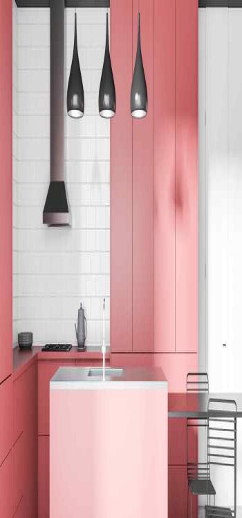 8x6 Kitchen Design Ideas - Single Colour Palette