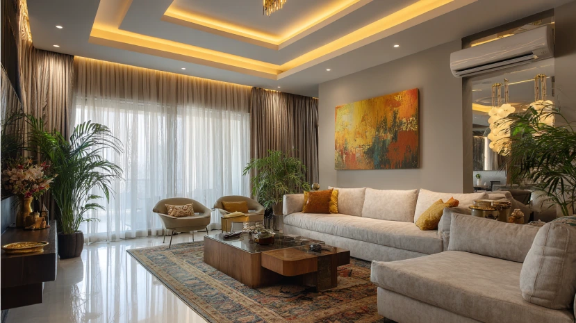 dramatic profile light effect featured in bold profile light ceiling designs
