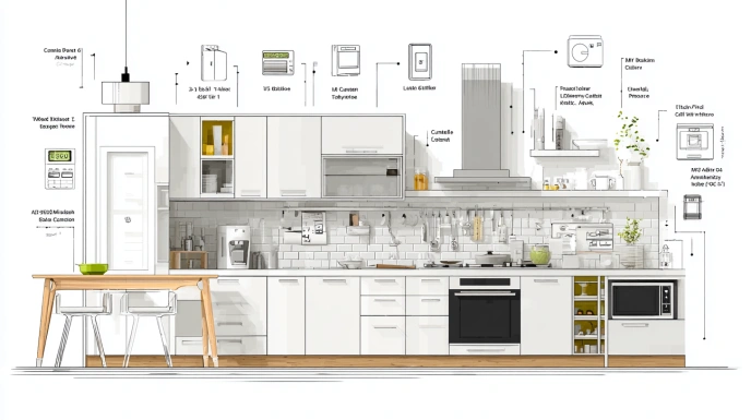 Kitchen design cost factors infographic