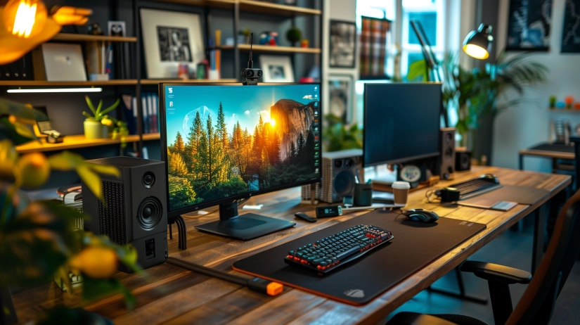 Modern tech desk for budget Indian office workspaces