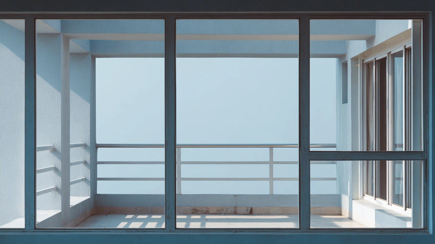 Sleek black aluminium sliding windows for modern balconies