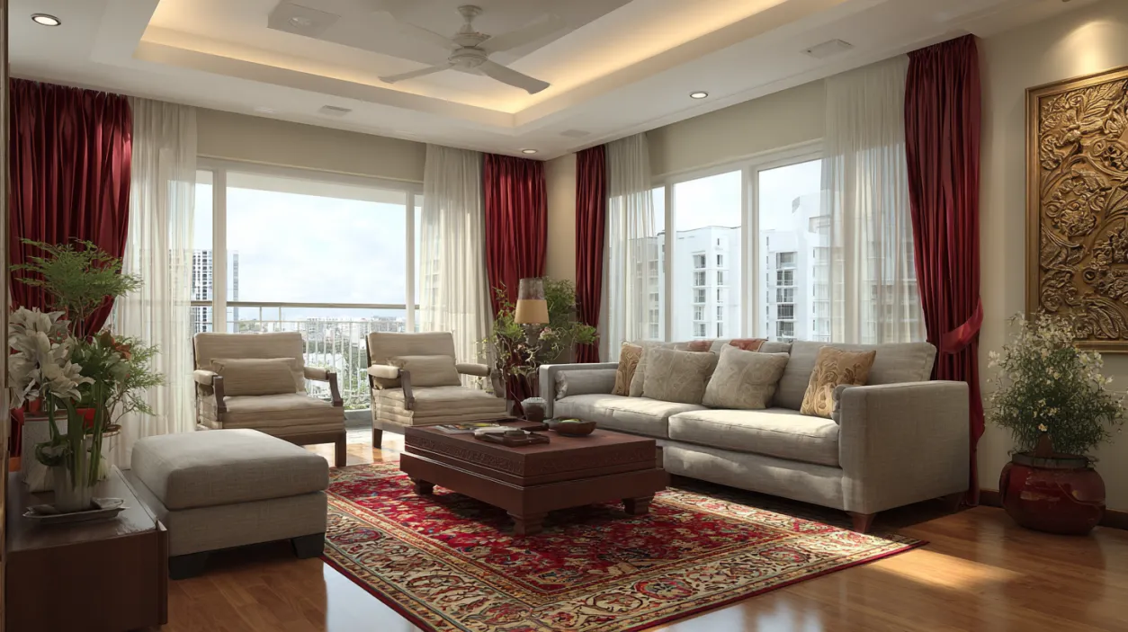 Elegant Apartment Interior Design in Bangalore