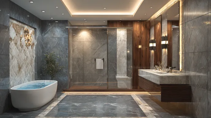 Elegant remodel showcasing bathroom renovation design
