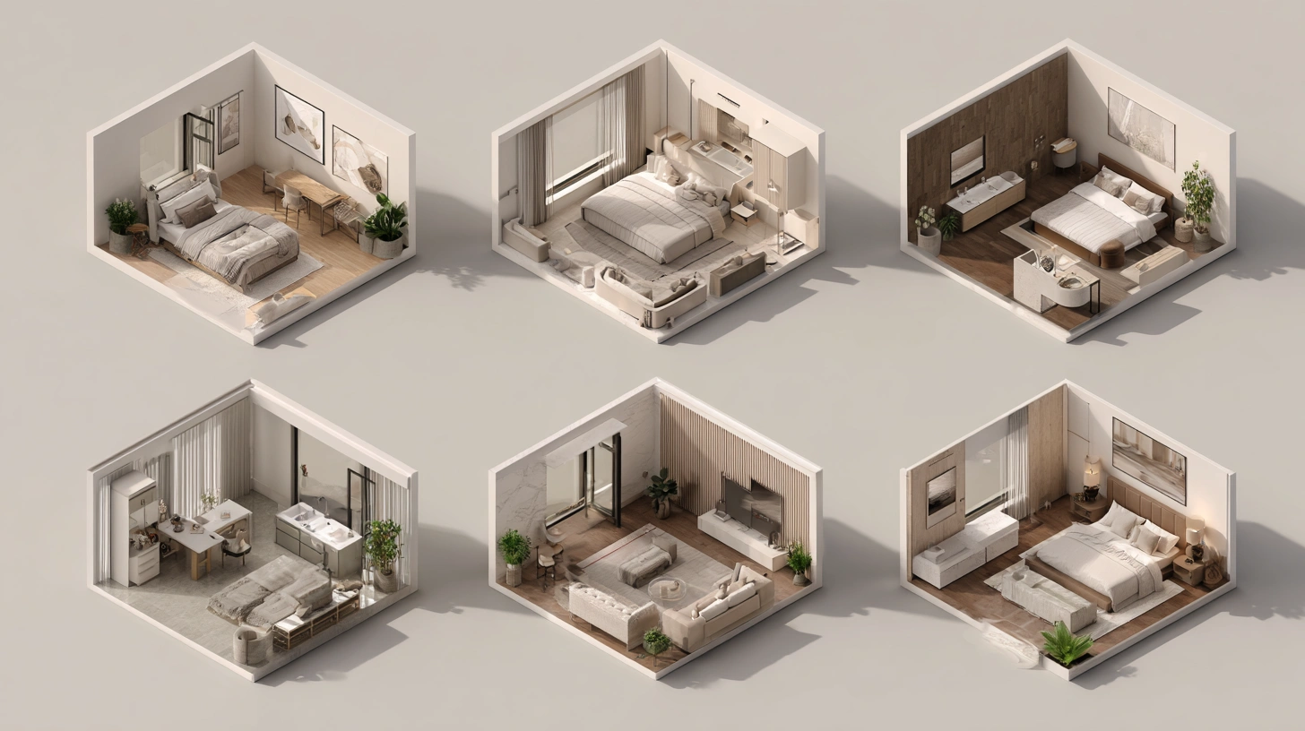 Bedroom size and cost comparison infographic