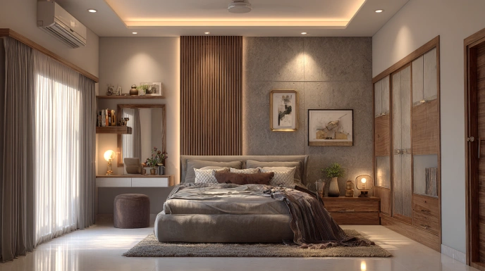 Luxury bedroom interior design cost in Hyderabad homes