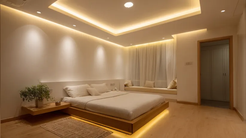 Bedroom profile light ceiling design