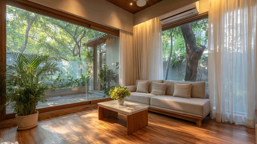 Best Glass Wall Design for Living Room Spaces