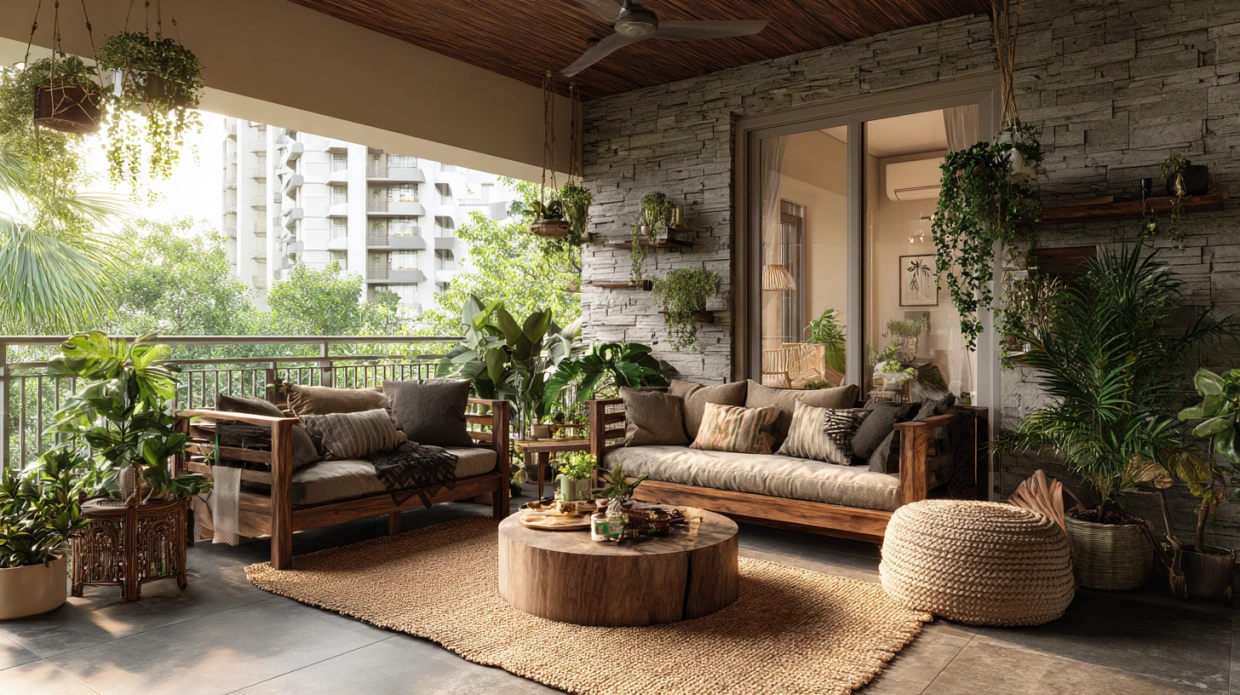 Biophilic Living Room Design Ideas, Elements & Costs in 2026