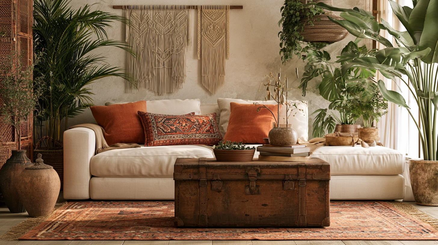 Bohemian corner table design