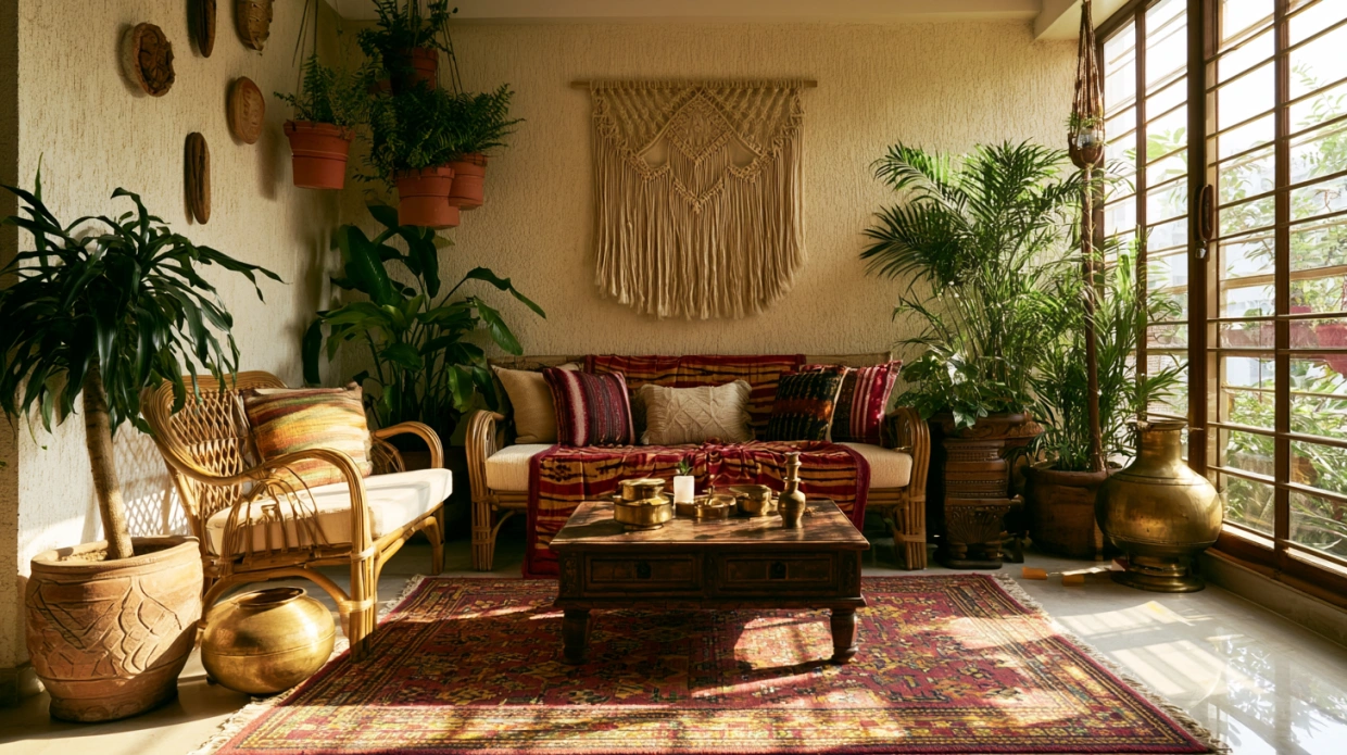 Top 10 Bohemian Living Room Design Ideas & Styles for Indian Homes