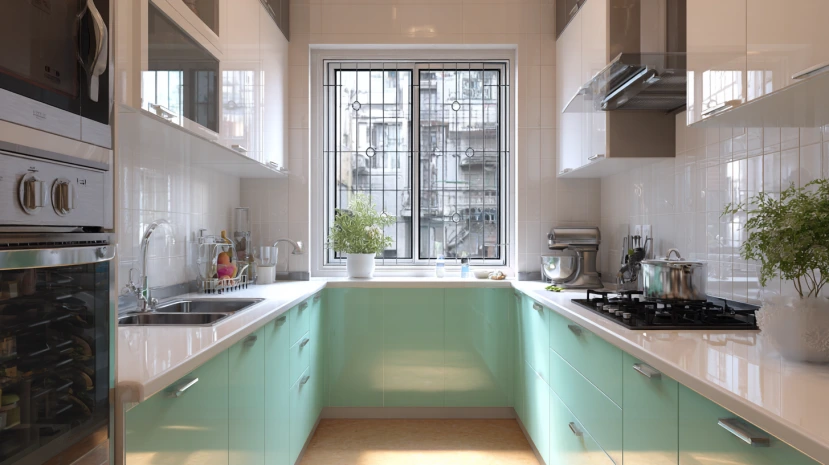 bolt-fixed frame featured in a secure window grill design