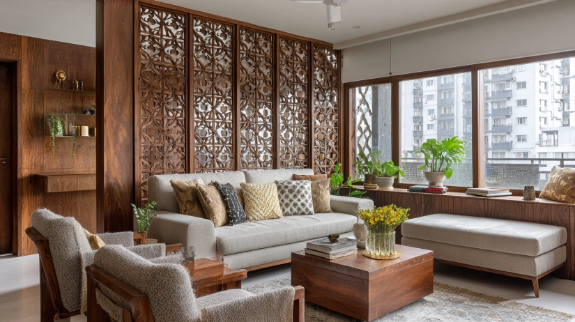 Elegant Pune living room interior on a small budget