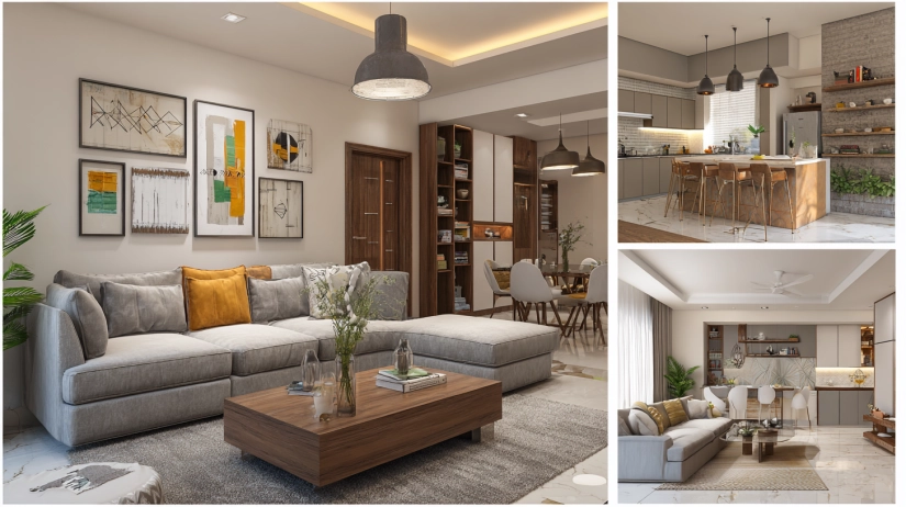 Comparing budget vs luxury in 4 BHK interior design