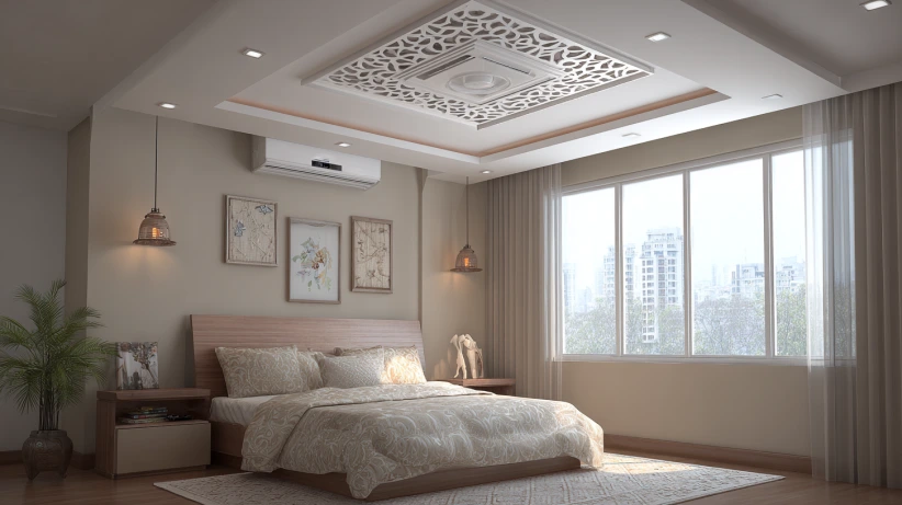 ceiling-mounted airflow system used in modern home ventilator design