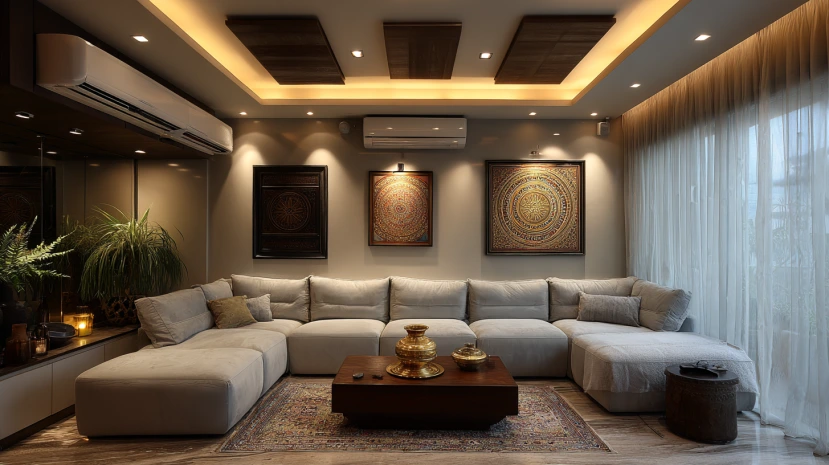 LED ceiling panels featured in modern profile light ceiling designs