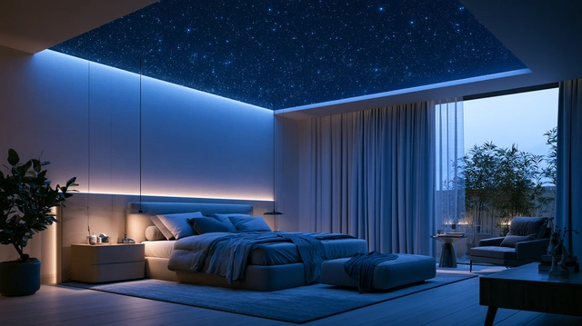 Fibre optic star ceiling