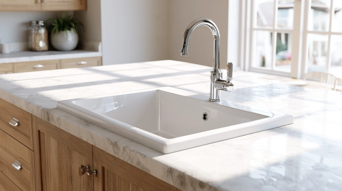 Ceramic kitchen sink