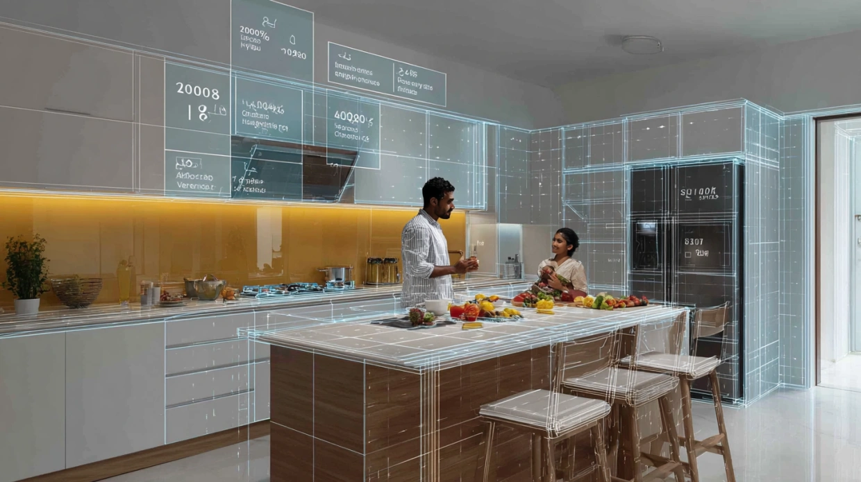 Modern kitchen design with expert consultation