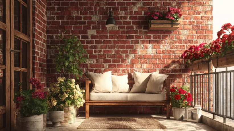 Classic Red Brick Wall Design