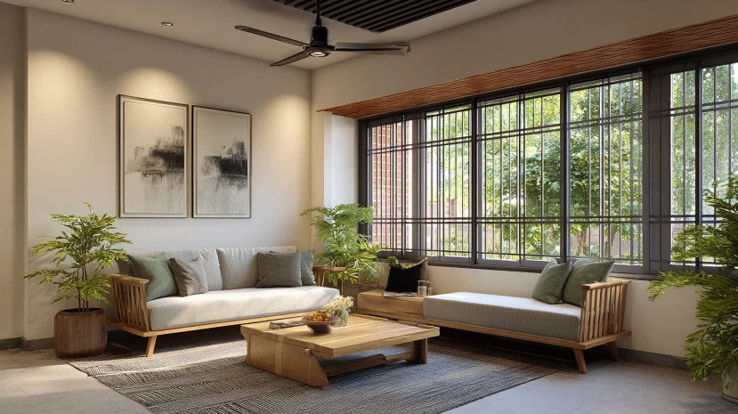 classic simple style featured in a modern window grill design