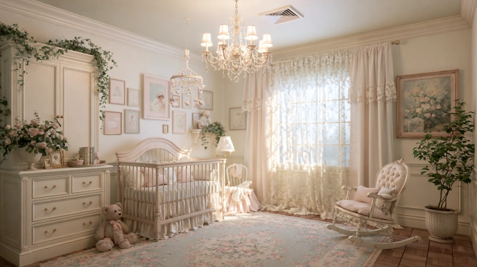 Classic traditional nursery room
