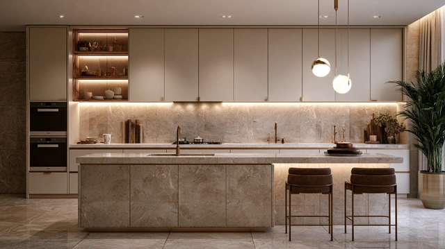 Matching kitchen wall tiles