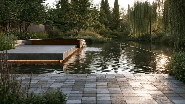 Nature-inspired outdoor flooring design